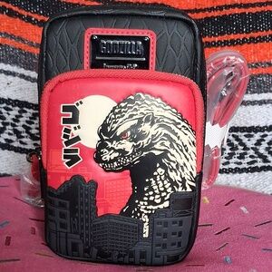 Loungefly Godzilla Crossbody + Coin Pouch New With Tags